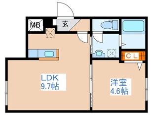 ヴレネージュ平岸の物件間取画像